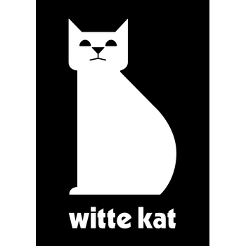 Witte Kat Logo PNG Transparente