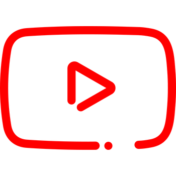Youtube Minimal Icon Logo PNG